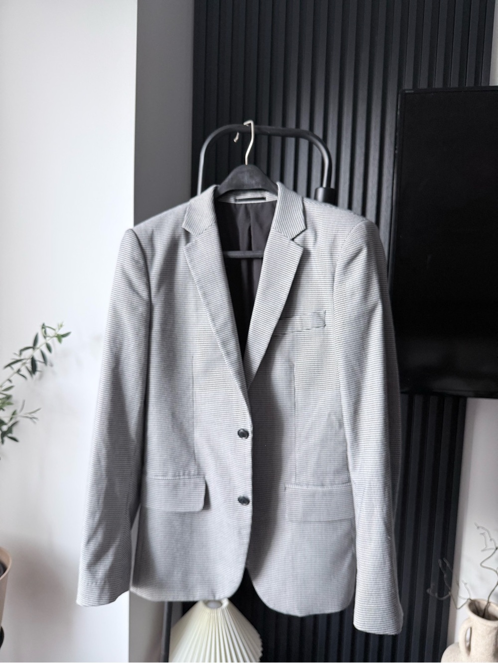 Simons Le 31 Houndstooth Single-Breasted Blazer
